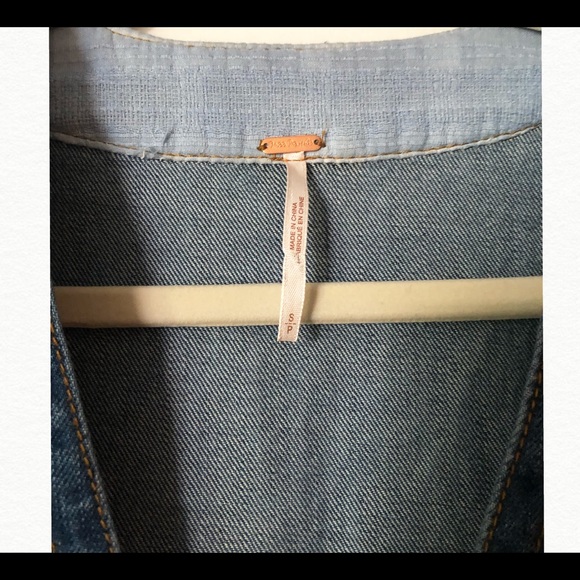 Free People Denim Mini Dress Size S - Picture 6 of 6